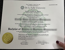 A fake De la Salle Uni diploma