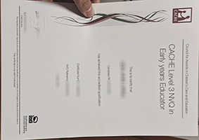 Fake CACHE NVQ cert