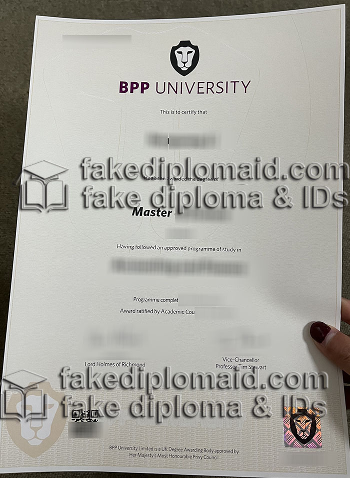 BPP Uni master degree