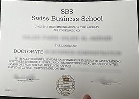 Swiss Business School diploma