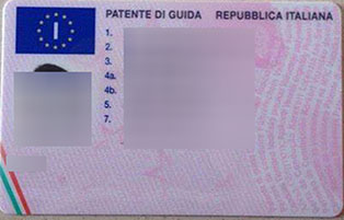 Fake Italy Driver license