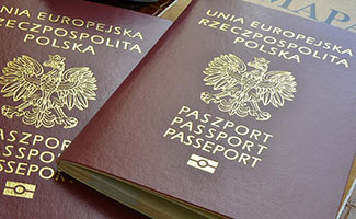 A fake Polish passport