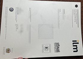 fake ILM level 7 certificate
