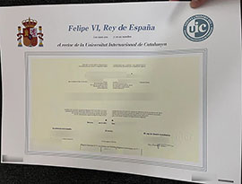 A fake UIC Barcelona degree