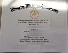 A fake WMU diploma