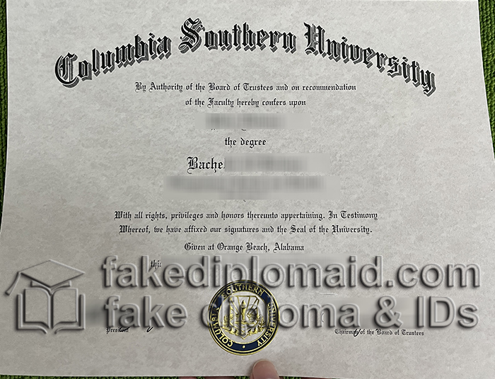 Columbia Southern University degree