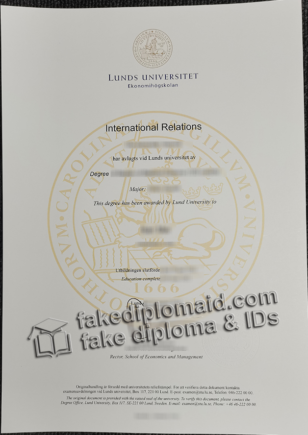 Lunds universitet diploma