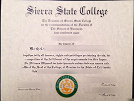 Read more about the article Piemium Sierra State College diploma maker online,buy college diploma