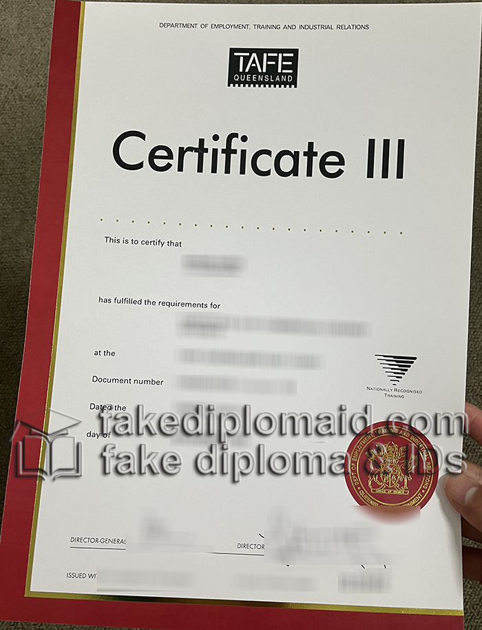 TAFE Queensland cert