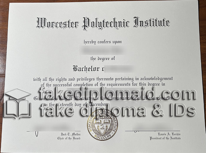 Worcester Polytechnic Institute diploma