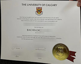 A fake University of Calgary diploma