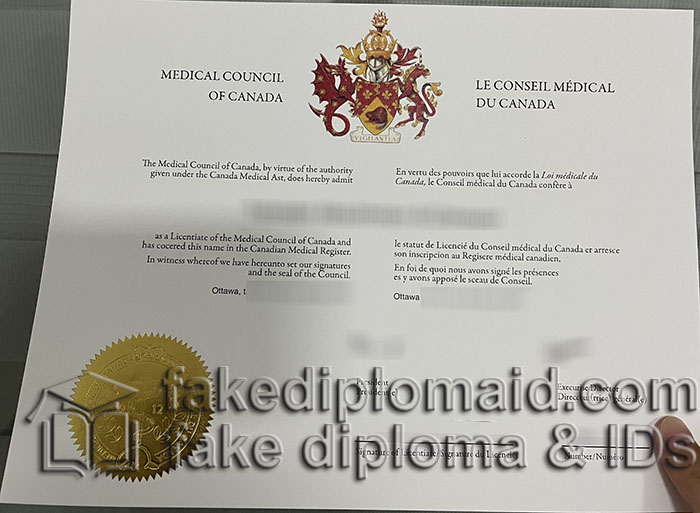 Medical Council of Canada certificate