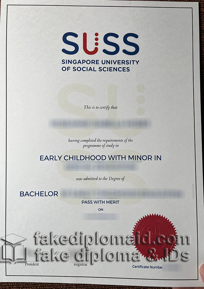 SUSS certificate