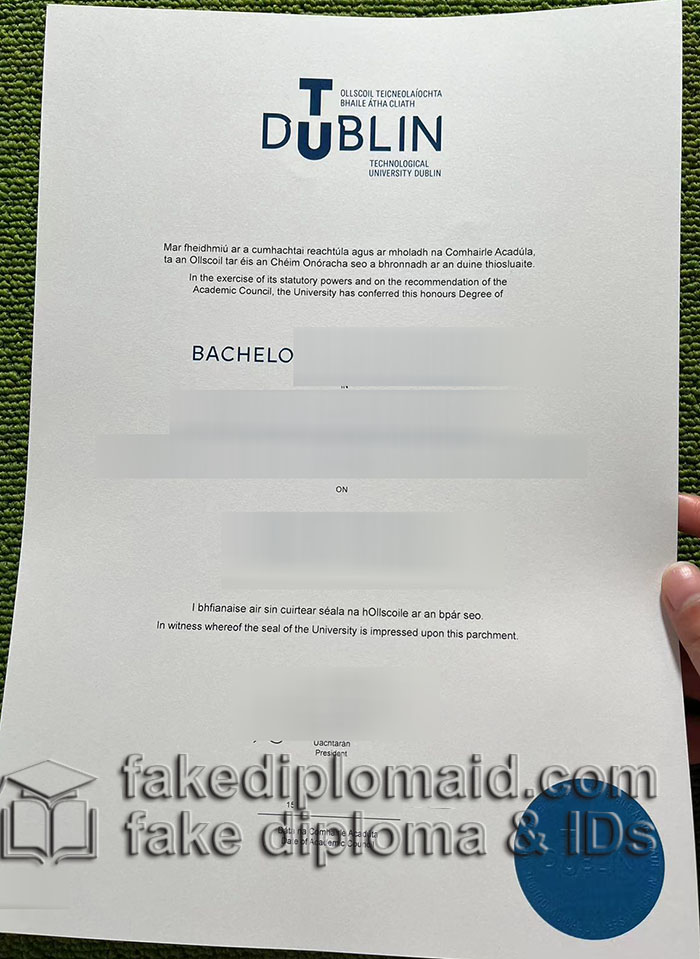 TU Dublin diploma