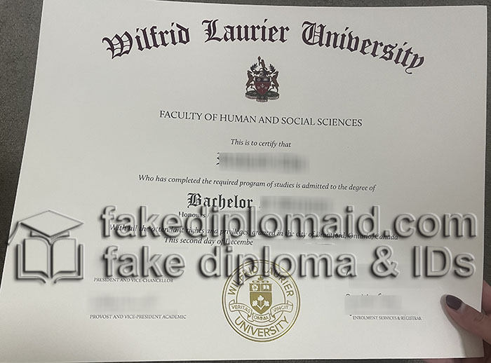 Wilfrid Laurier University diploma