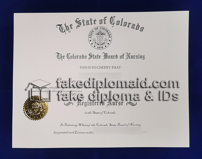 Fake Registered Nurse Certificate