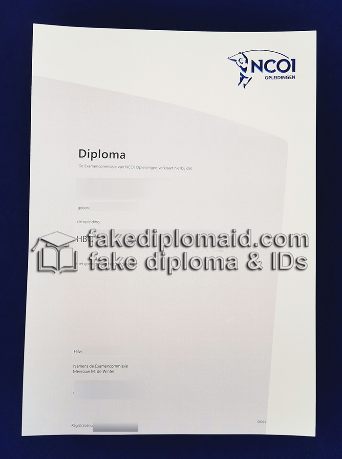 Fake NCOI Opleidingen Diploma