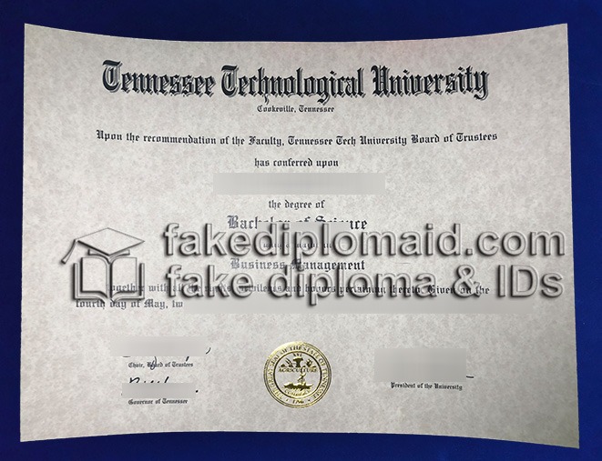 Fake Tennessee Tech Diploma