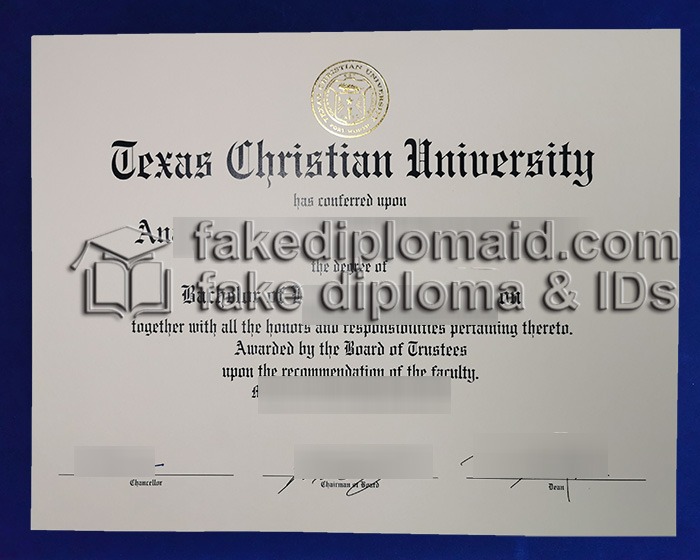 Fake TCU Diploma