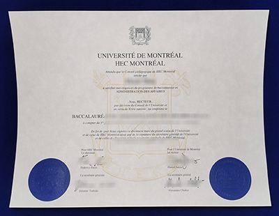 fake UdeM Diploma