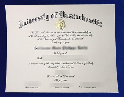 fake UMassD Diploma