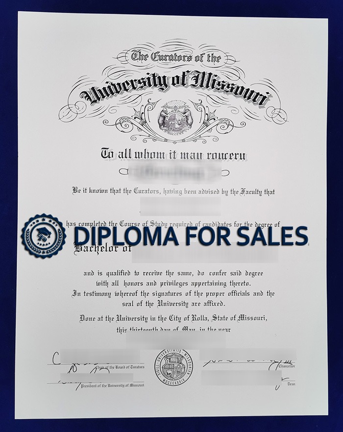 fake Mizzou Diploma