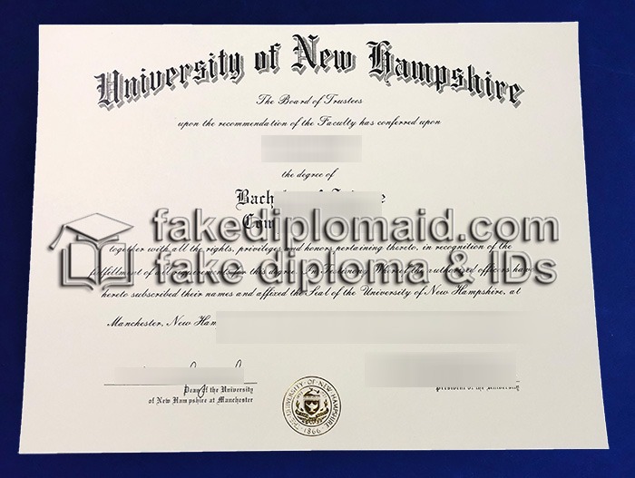 Fake UNH Diploma