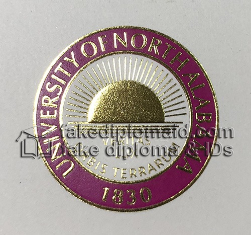 University of North Alabama diploma seal