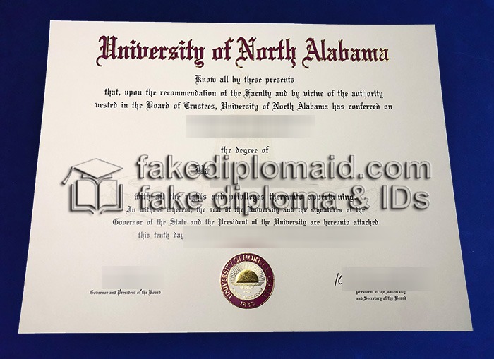 fake UNA Diploma