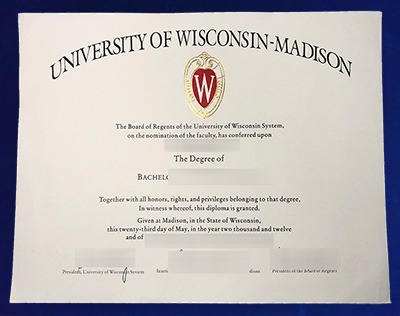 Fake University of Wisconsin–Madison Diploma