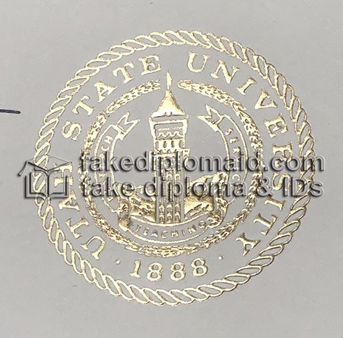 Utah State University diploma seal