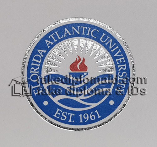 Florida Atlantic University Diploma seal