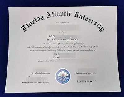 Florida Atlantic University Diploma