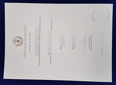 Fake Högskolan i Borås Degree Certificate