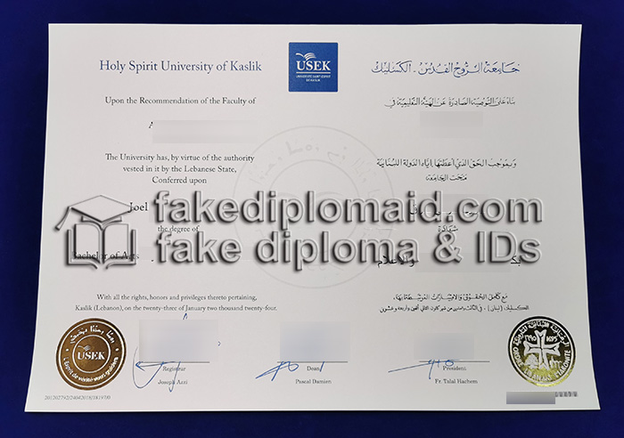 Fake USEK Diploma