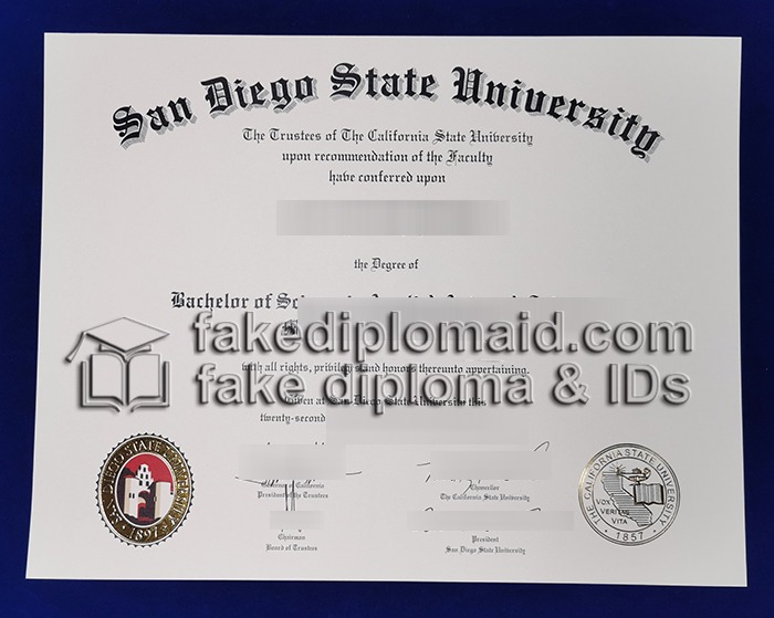 Fake SDSU Diploma