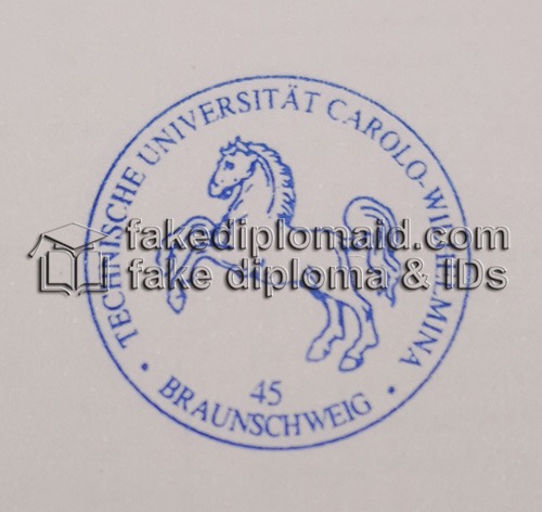 Technische Universität Braunschweig Transcript seal