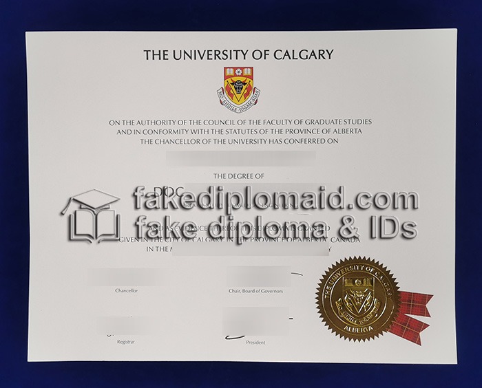 Fake UCalgary Diploma