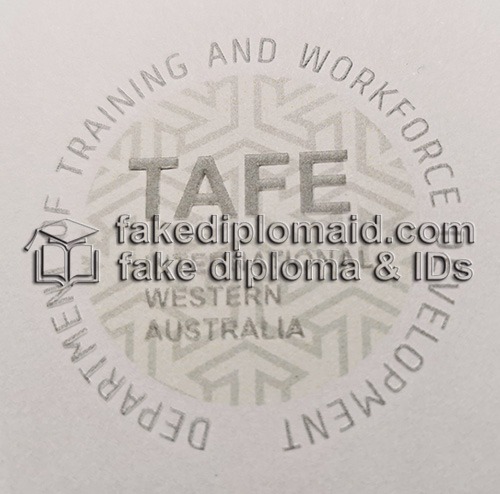 Western Australia TAFE International College Diploma seal