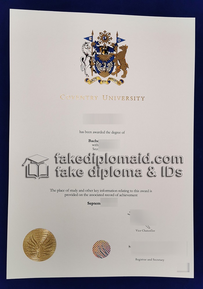 Fake Coventry University Degree