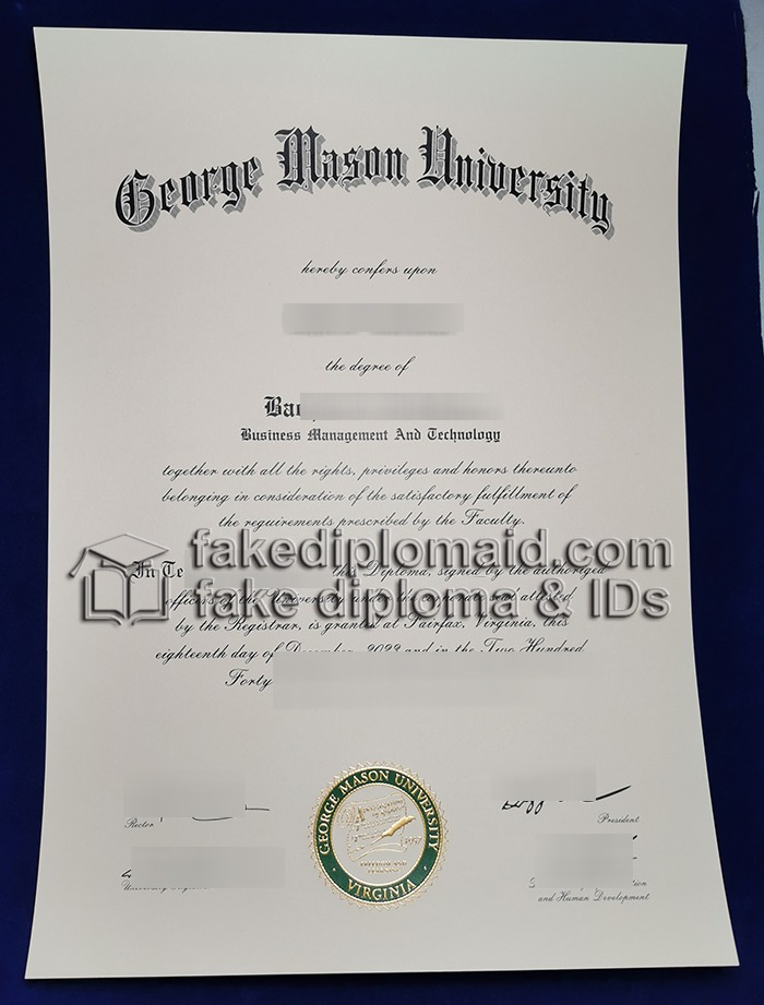 Fake GMU Diploma