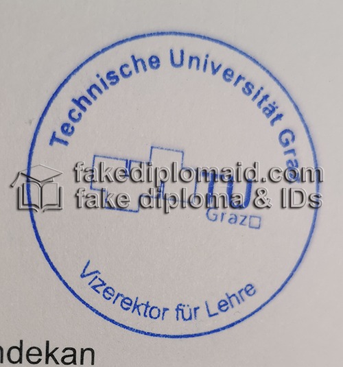 Graz University of Technology Diploma seal