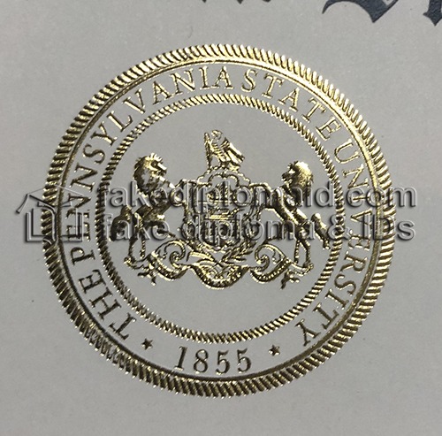 Fake PSU Diploma seal