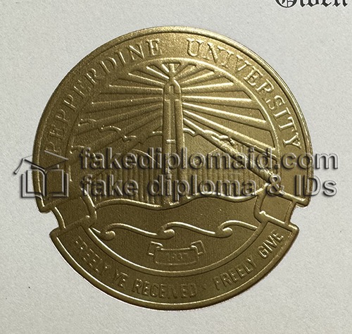 Pepperdine University Diploma Seal