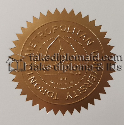 Toronto Metropolitan University Diploma Seal