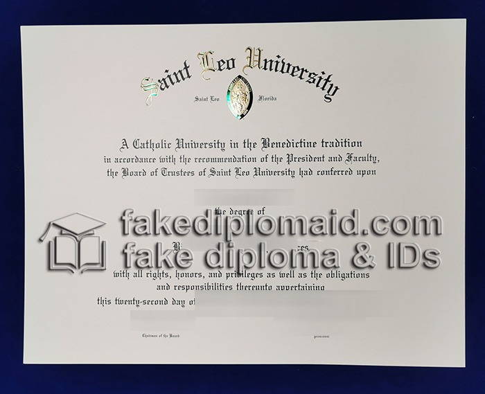 Fake Saint Leo University Diploma