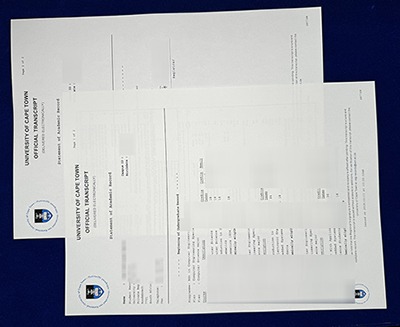 Fake UCT Transcript