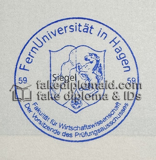 University of Hagen dipploma Seal