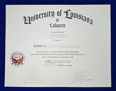 University of Louisiana at Lafayette diploma