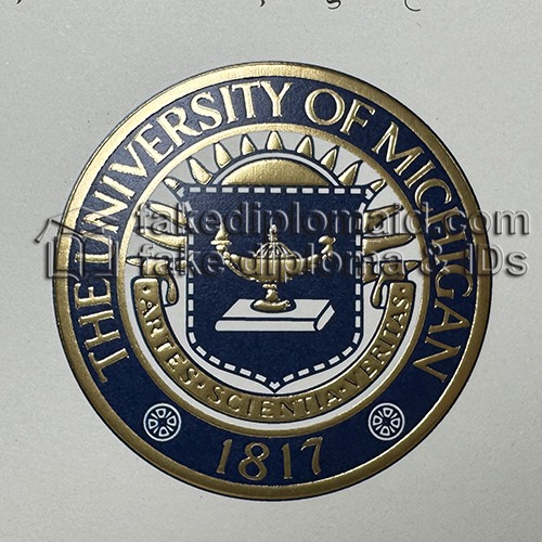 University of Michigan diploma seal